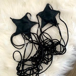 Star Tie Bra Top Pasties Dolls Kill Rave Festival